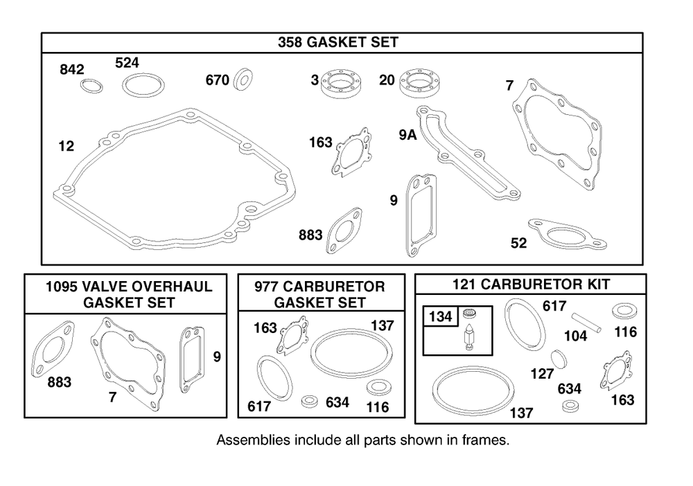 Engine Briggs & Stratton Model 12u802-0639-01 Diagram and Parts List for 20714 7900001 - 7999999 Toro Lawn Mower