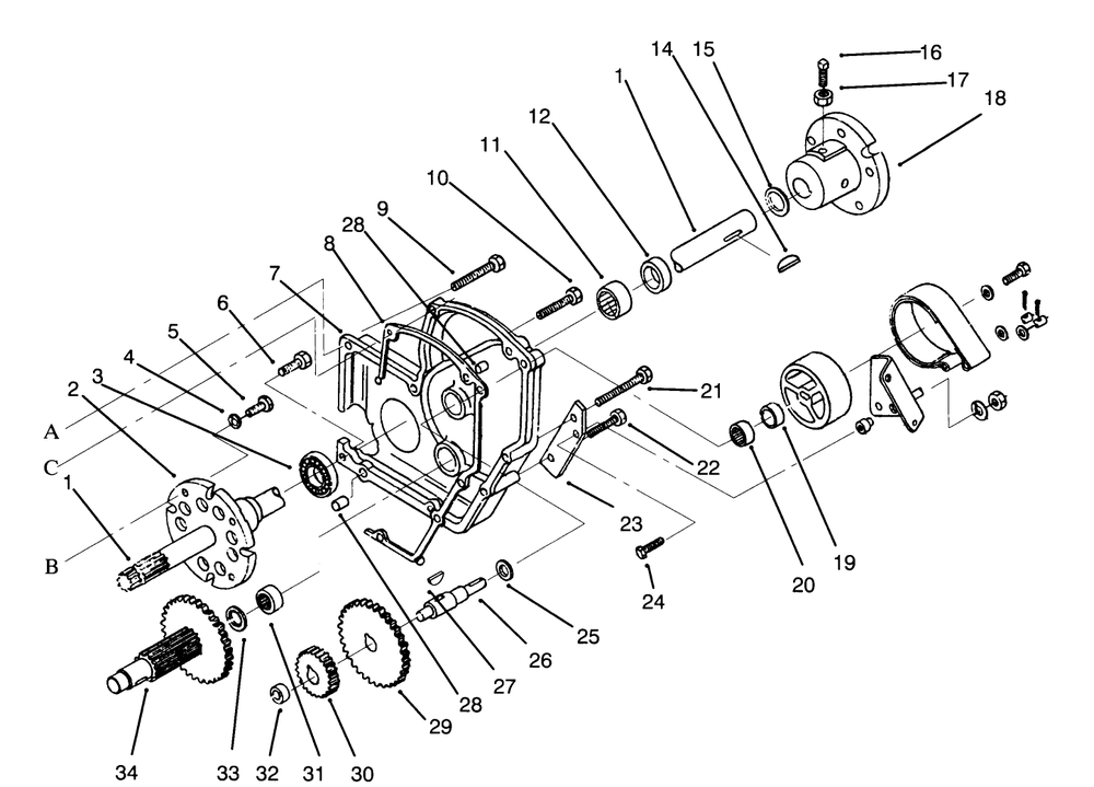Transaxle Assembly (Continued) Diagram and Parts List for 73401 4900001 - 4999999 Toro Lawn Tractor