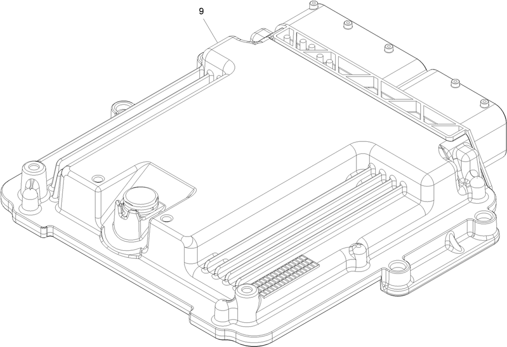 Electronic Control Unit Assembly Diagram and Parts List for 72098 413000000 - 999999999 Toro Lawn Tractor