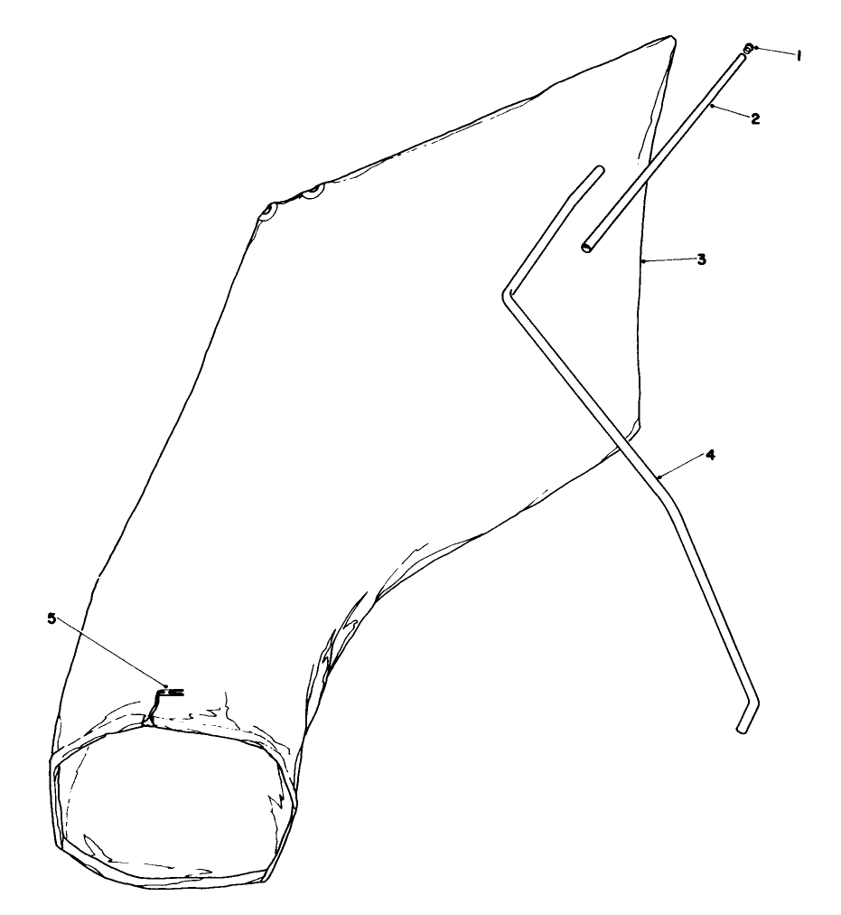 Giant Bagging Kit No. 29-9750 (Optional) Diagram and Parts List for 16340C 5000001 - 5999999 Toro Lawn Mower
