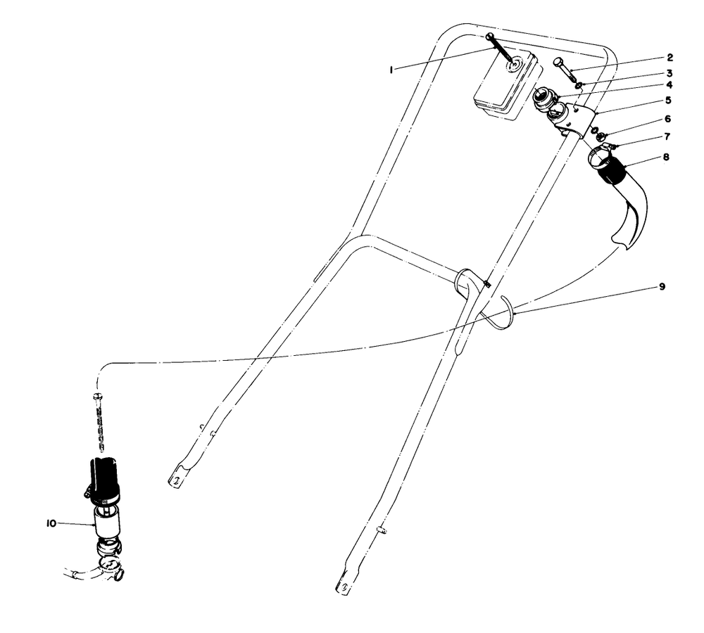 Remote Air Cleaner Kit No. 28-0580 Diagram and Parts List for 23022 6000001 - 6999999 Toro Lawn Mower