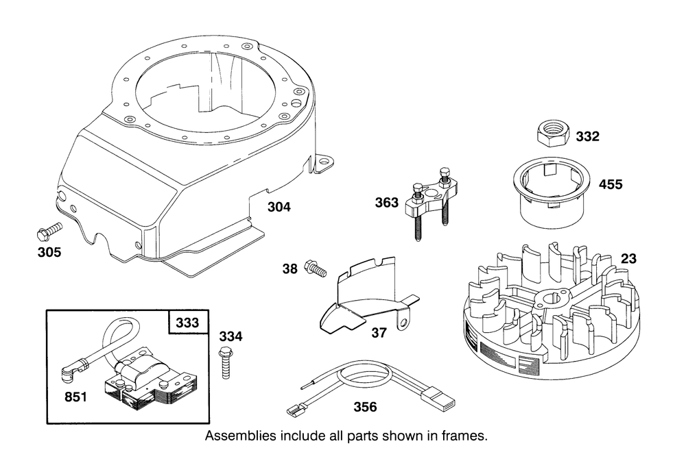 Engine Briggs & Stratton Model 12e802-0620-01 Diagram and Parts List for 21010BC 5900001 - 5999999 Toro Lawn Mower