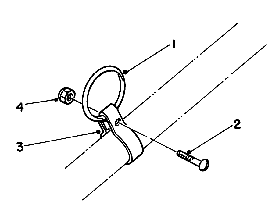Clamp & Ring Kit No. 46-2690 (Optional) Diagram and Parts List for 51603 2000001 - 2999999 Toro Trimmer