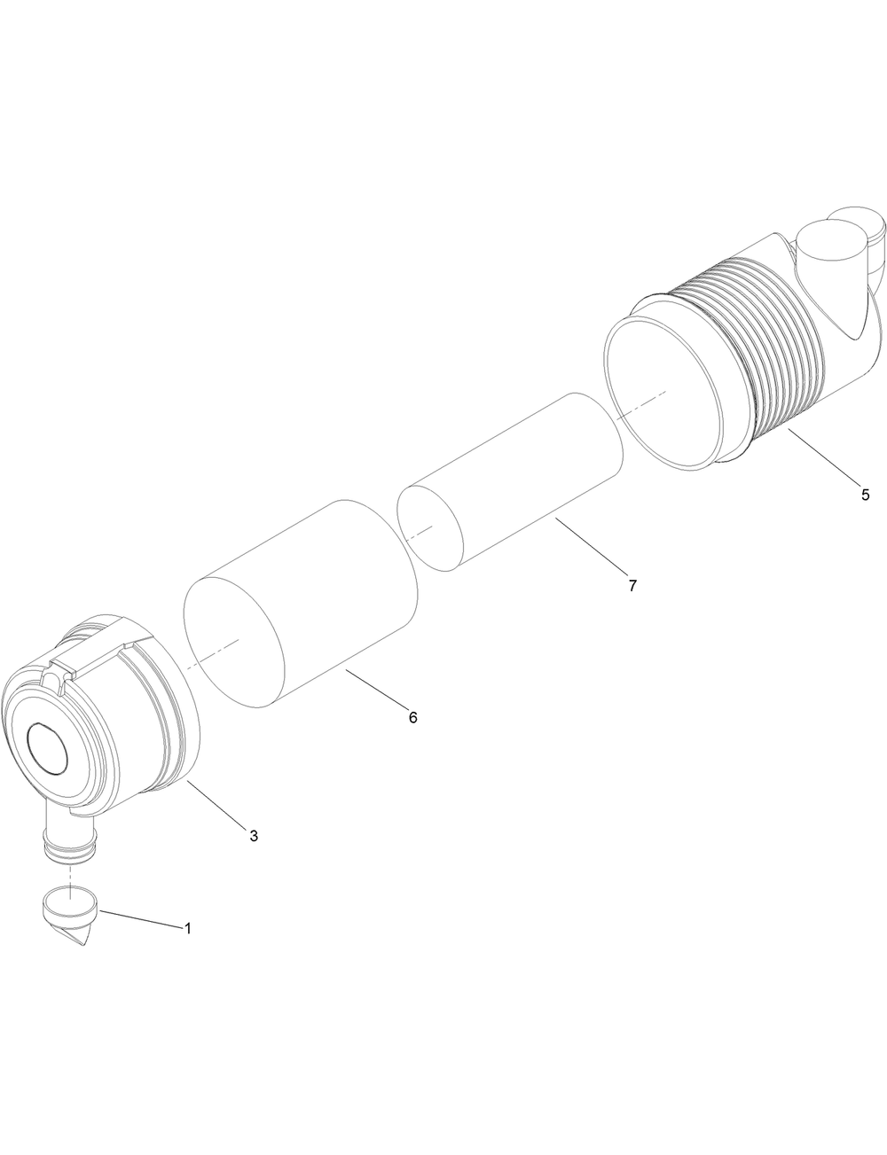 Air Cleaner Assembly No. 99-5410 Diagram and Parts List for 22530 414400000 - 999999999 Toro Lawn Tractor Accessories