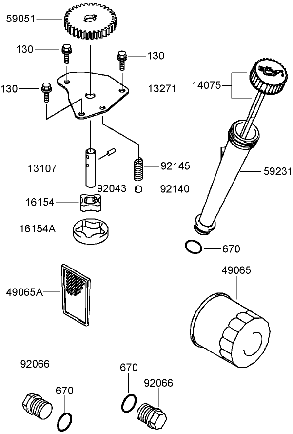 Lubrication Equipment Assembly Diagram and Parts List for 39984 (280000001-280999999)(2008) Toro Lawn Mower