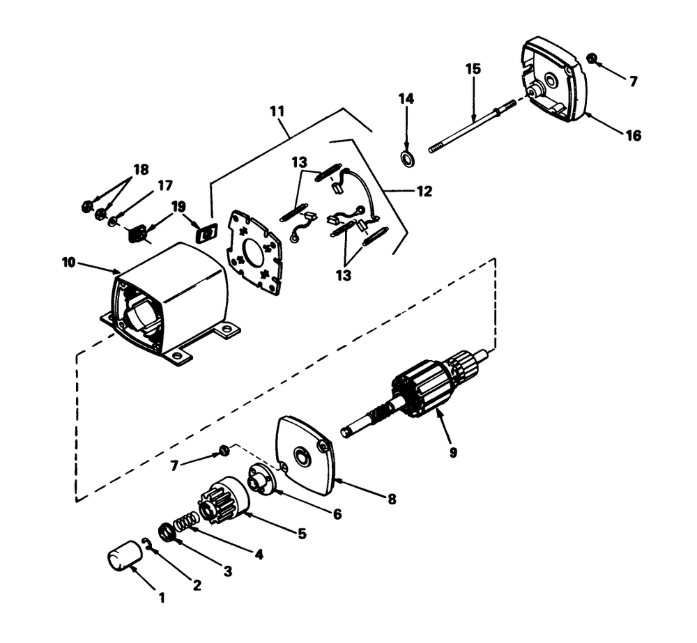 12 Volt Electric Starter No. 33605 (Model 56127) Diagram and Parts List for 56123 9000001 - 9999999 Toro Lawn Tractor