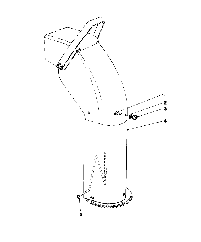 Chute Extension Kit 26-1100 Diagram and Parts List for 38160 9000001 - 9999999 Toro Snow Blower