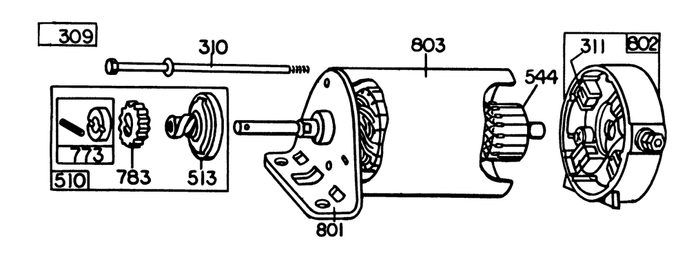 Briggs & Stratton Model 252707-0177-01 Diagram and Parts List for 57356 0000001 - 0999999 Toro Lawn Tractor