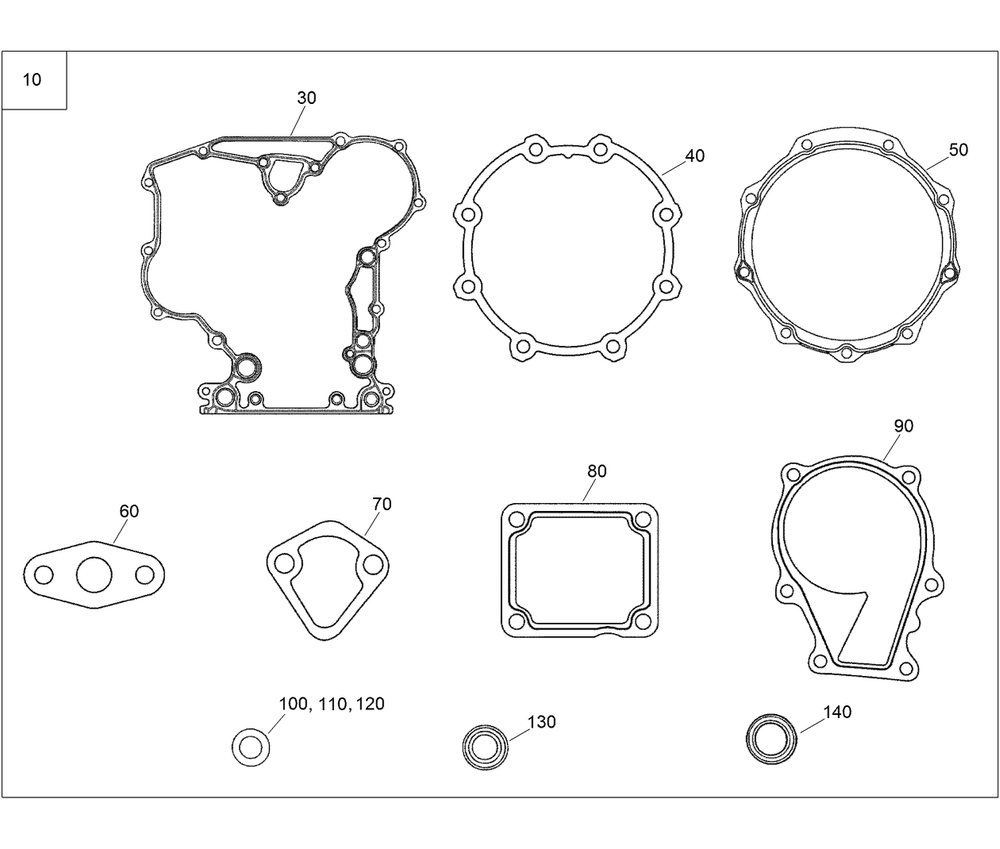 Lower Gasket Kit Diagram and Parts List for 22328 408963400 - 409588175 Toro Lawn Tractor Accessories