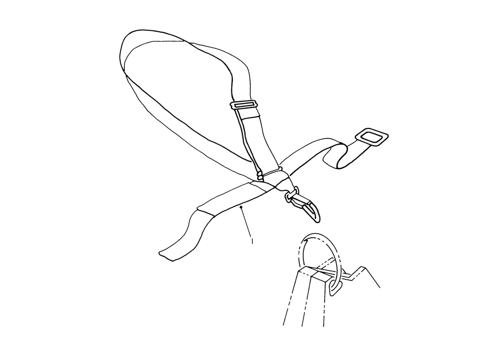Deluxe Shoulder Belt Harness (Optional) Diagram and Parts List for 51655 0000001 - 0999999 Toro Trimmer