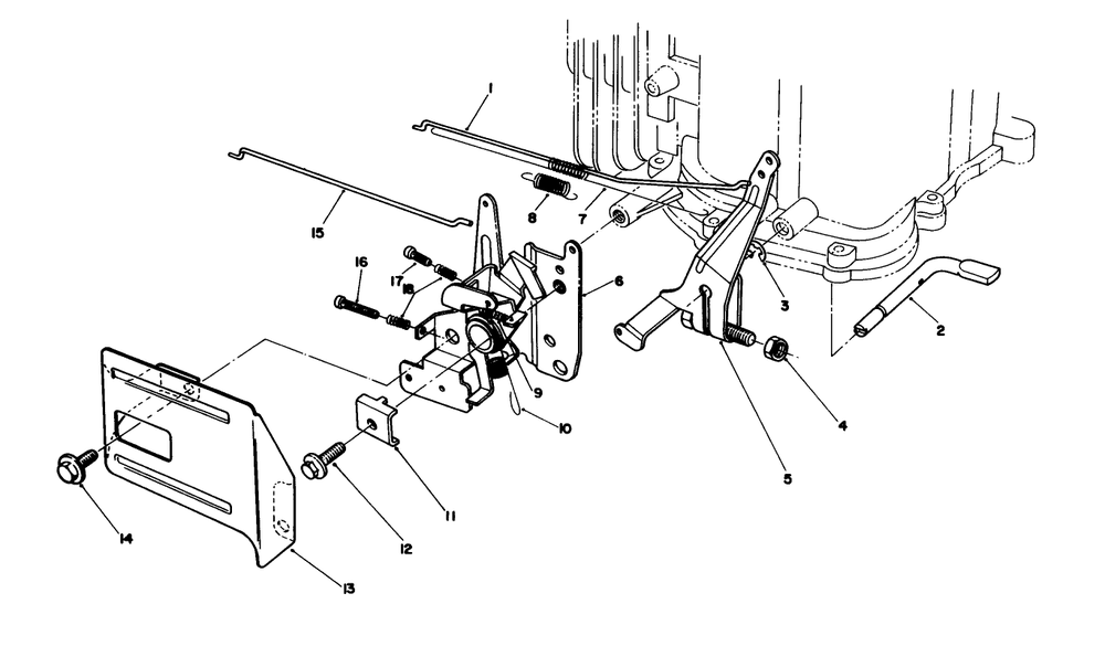 Governor Assembly (Model No. Vmg6) Diagram and Parts List for 20526 7000001 - 7999999 Toro Lawn Mower