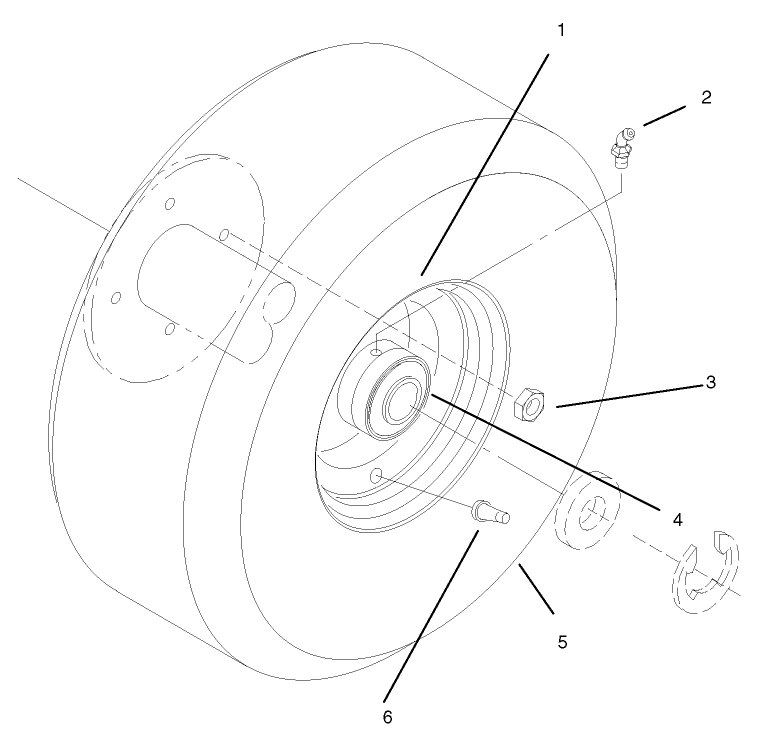 Wheel And Tire Asm Diagram and Parts List for 30159 890001 - 899999 Toro Lawn Tractor Accessories