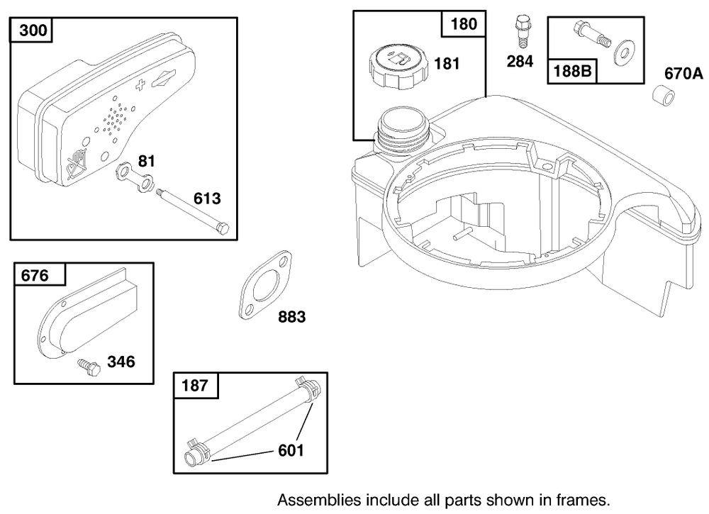 Engine Briggs & Stratton Model 12f802-0650-01 Diagram and Parts List for 20449 7900001 - 7999999 Toro Lawn Mower