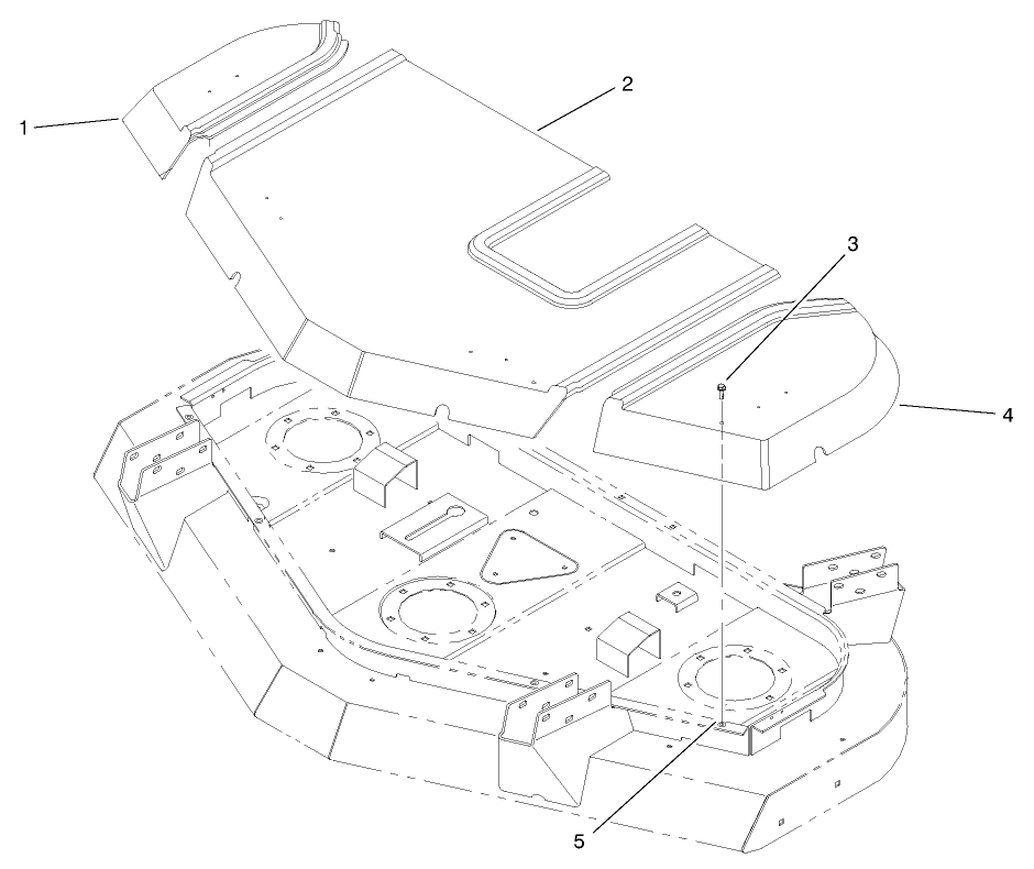 Cover Assembly (Europe) Diagram and Parts List for 30569 90500 - 99999 Toro Lawn Mower