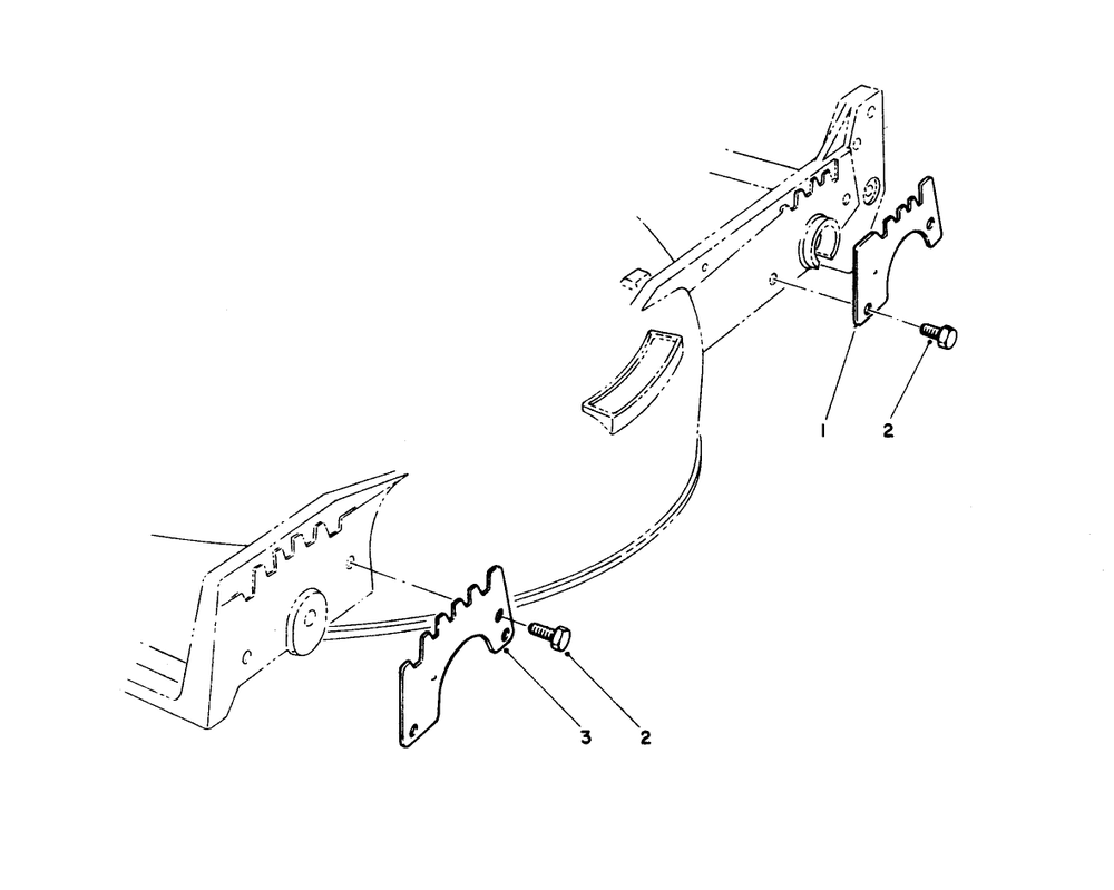 Wear Plate Model No. 49-4080 (Optional) Diagram and Parts List for 20677 0002102 - 0999999 Toro Lawn Mower