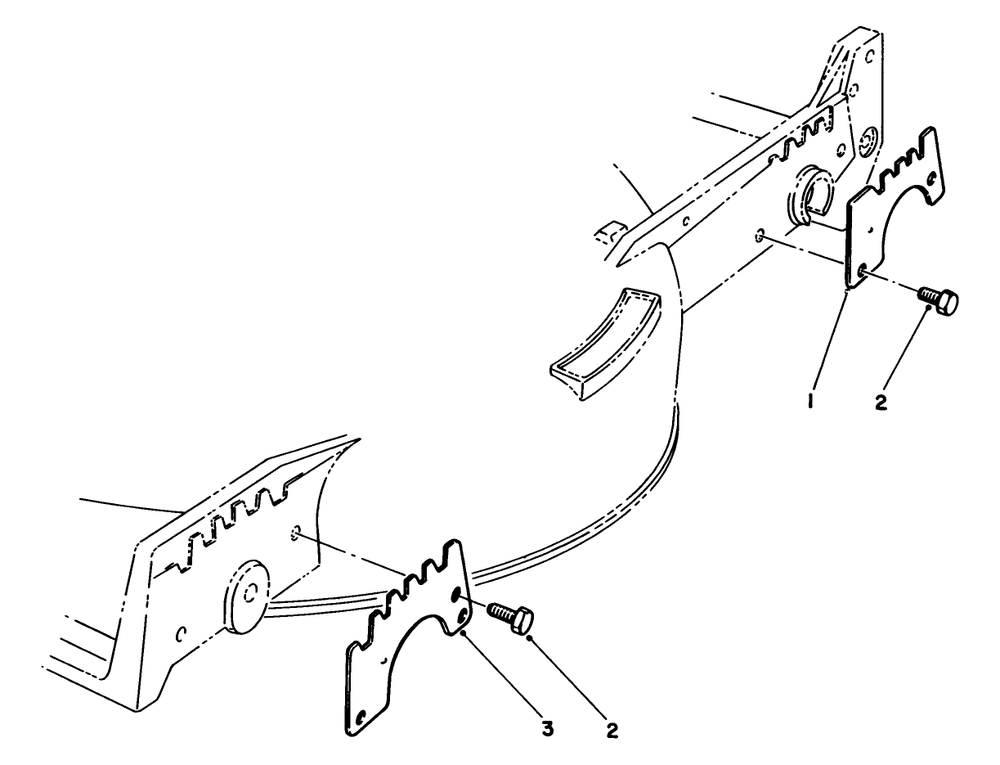 Wear Plate Kit No. 49-4080 (Optional) Diagram and Parts List for 20684 4000001 - 4999999 Toro Lawn Mower