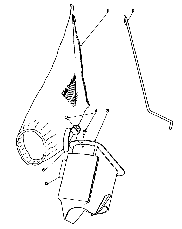 Bagging Kit No. 47-6510 (Optional) Diagram and Parts List for 16330 3000001 - 3999999 Toro Lawn Mower
