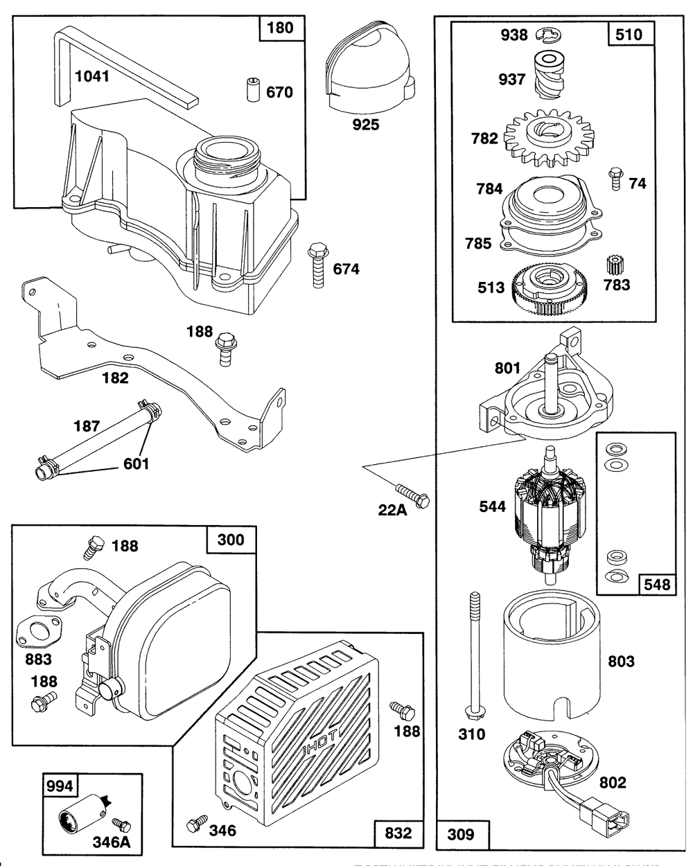 Engine Gts-150 77-8990 Diagram and Parts List for 27502 1000001 - 1999999 Toro Lawn Mower