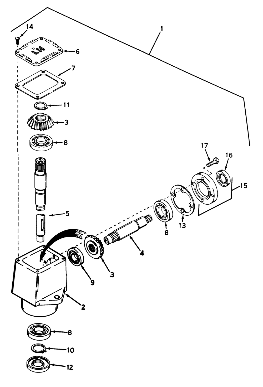 Grass Collection System Model No. 30751 (Optional) (Continued) Gear Box Assembly Model No. 4398-P91 Diagram and Parts List for 30754 60001 - 69999 Toro Lawn Tractor