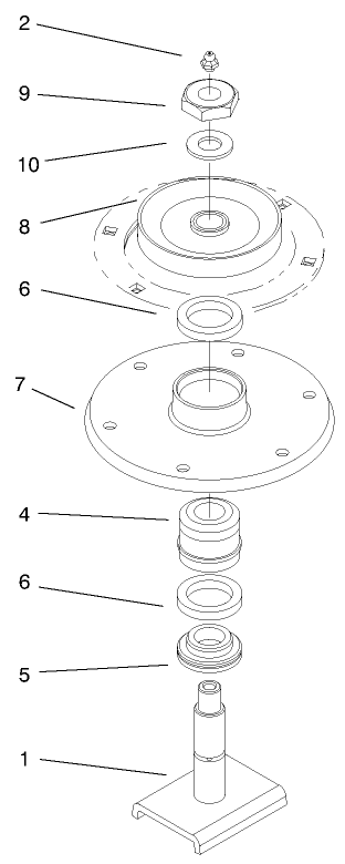 Spindle Housing Assembly No. 27-0870 Diagram and Parts List for 30135 990001 - 999999 Toro Lawn Mower