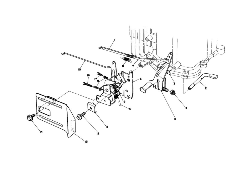 Governor Assembly (Model No. Vmh7) Diagram and Parts List for 20526 8000001 - 8999999 Toro Lawn Mower