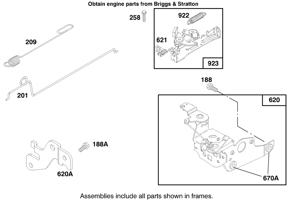Engine Briggs & Stratton Model 12f802-0667-01 Diagram and Parts List for 20914 7900001 - 7999999 Toro Lawn Mower