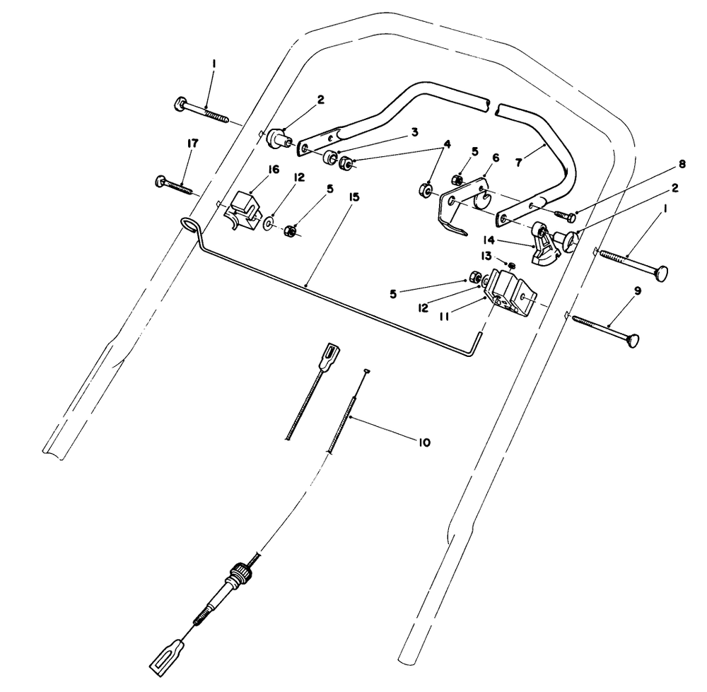 Traction Control Assembly Diagram and Parts List for 20680 6000001 - 6999999 Toro Lawn Mower