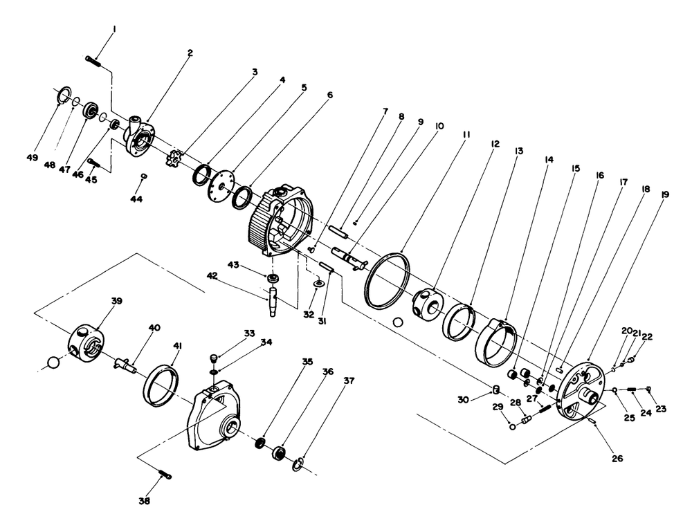 Hydrostatic Transmission Diagram and Parts List for 30718 0000001 - 0999999 Toro Lawn Tractor