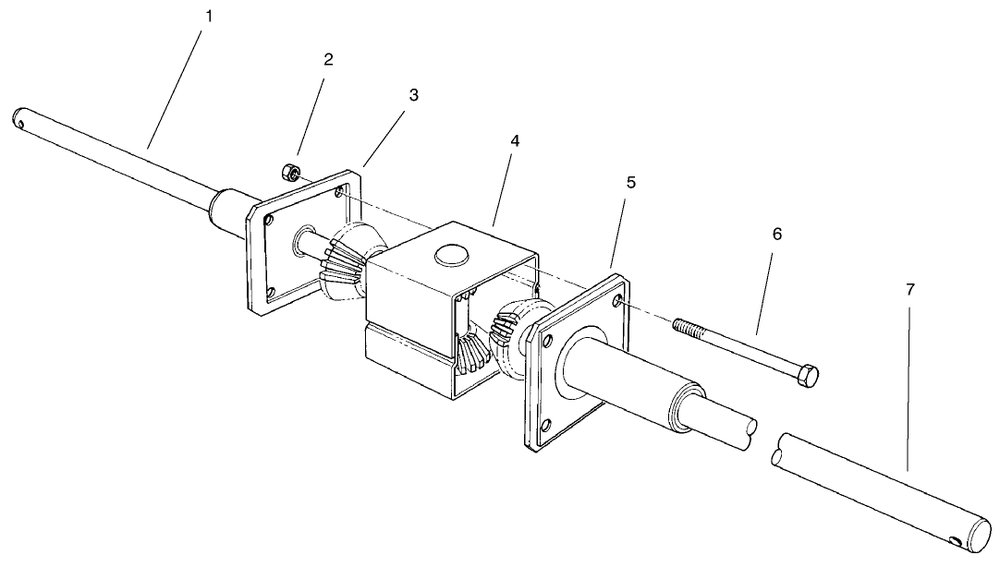 Differential Assembly Diagram and Parts List for 70040 8900001 - 8999999 Toro Lawn Tractor