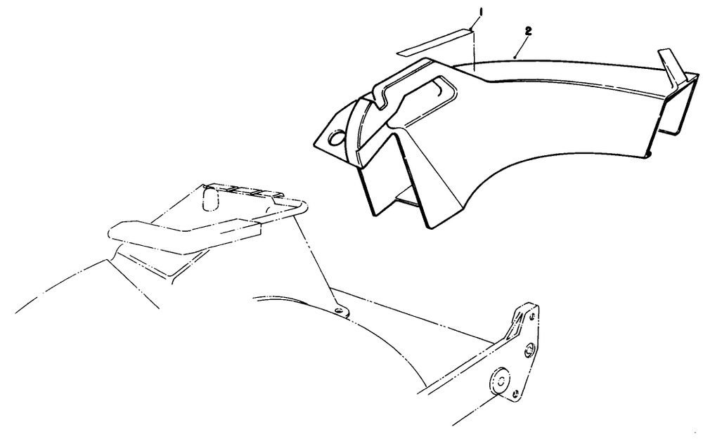 Side Discharge Chute Model No. 59168 (Optional) Diagram and Parts List for 20320 2000001 - 2999999 Toro Lawn Mower