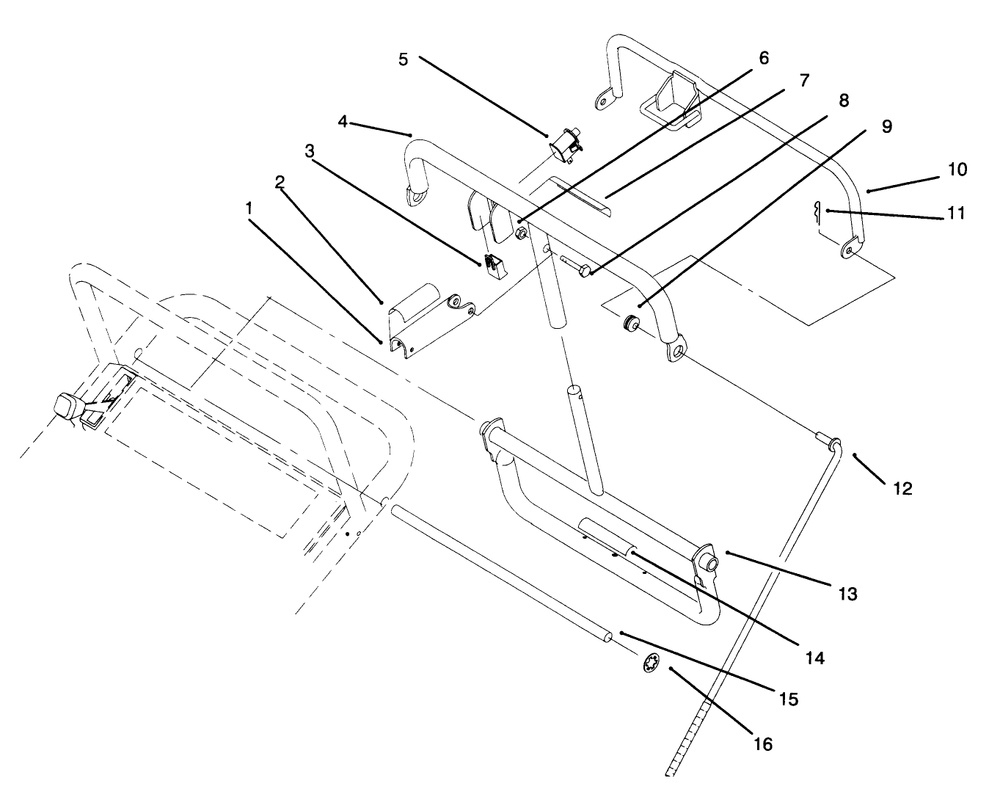 Handle Assembly (Continued) Diagram and Parts List for 30181 69000001 - 69999999 Toro Lawn Tractor Accessories