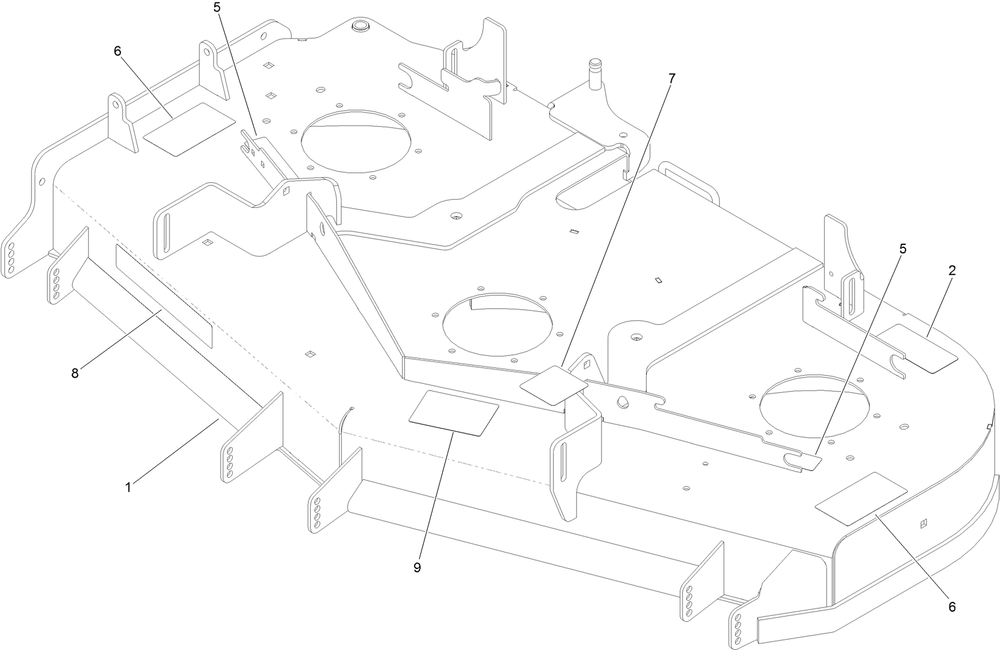 Deck Decal Assembly Diagram and Parts List for 74471 402320000-404314999 Toro Lawn Tractor