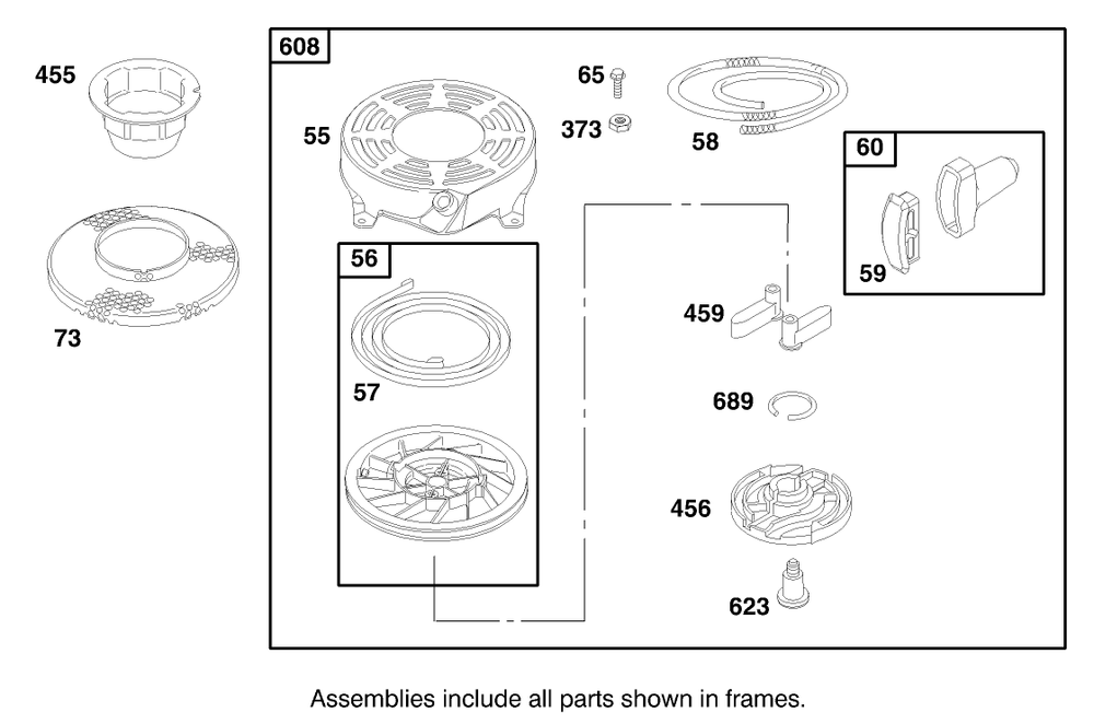 Engine Briggs & Stratton Model 135202-0142-03 Diagram and Parts List for 62060 890001 - 899999 Toro Seeder
