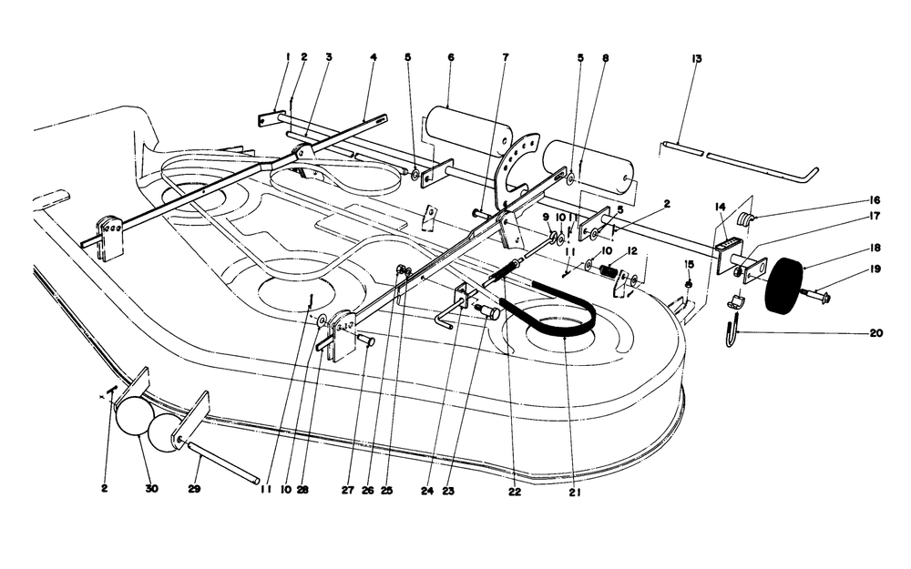 Mower Lift Assembly Diagram and Parts List for 57356 9000001 - 9999999 Toro Lawn Tractor
