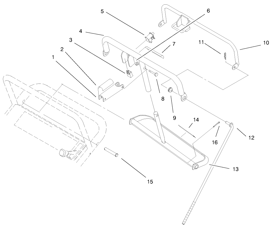 Handle Assembly (Continued) Diagram and Parts List for 30165 990001 - 999999 Toro Lawn Tractor Accessories