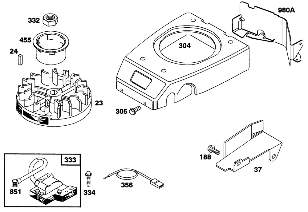 Engine Gts 150 77-9140 Diagram and Parts List for 22151 2000001 - 2999999 Toro Lawn Mower