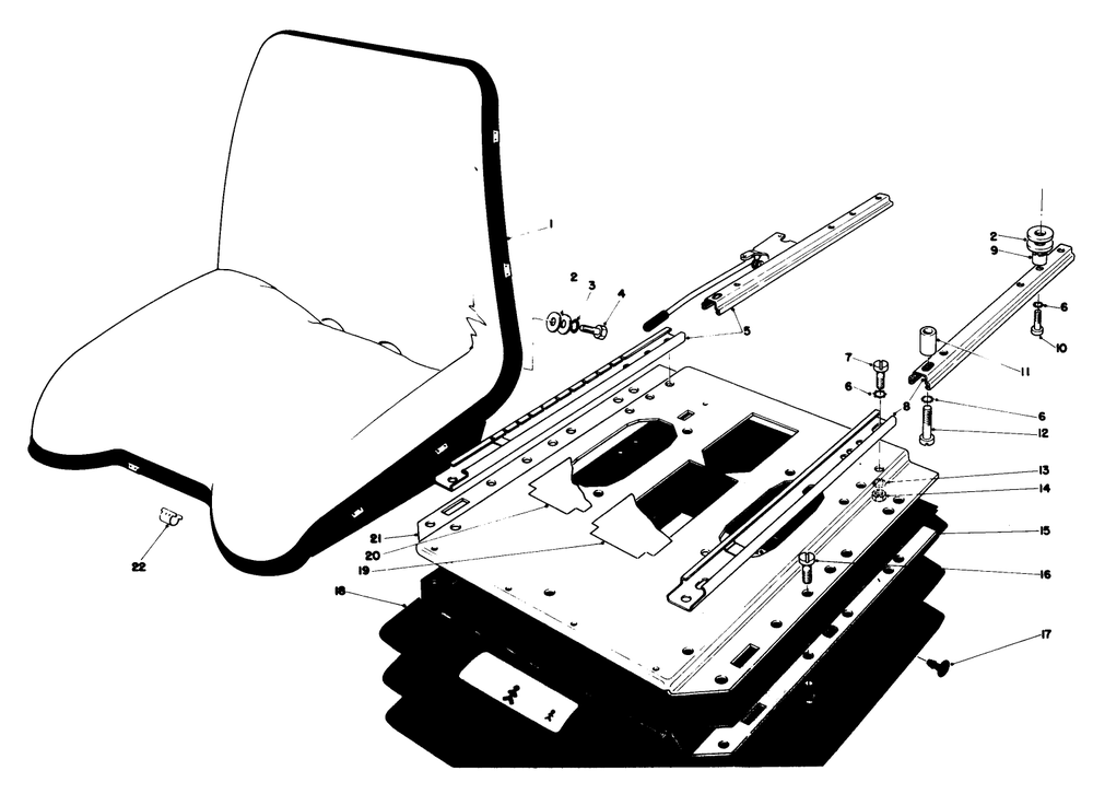 Deluxe Seat Kit Model No. 30786 Diagram and Parts List for 30775 400001 - 499999 Toro Lawn Tractor