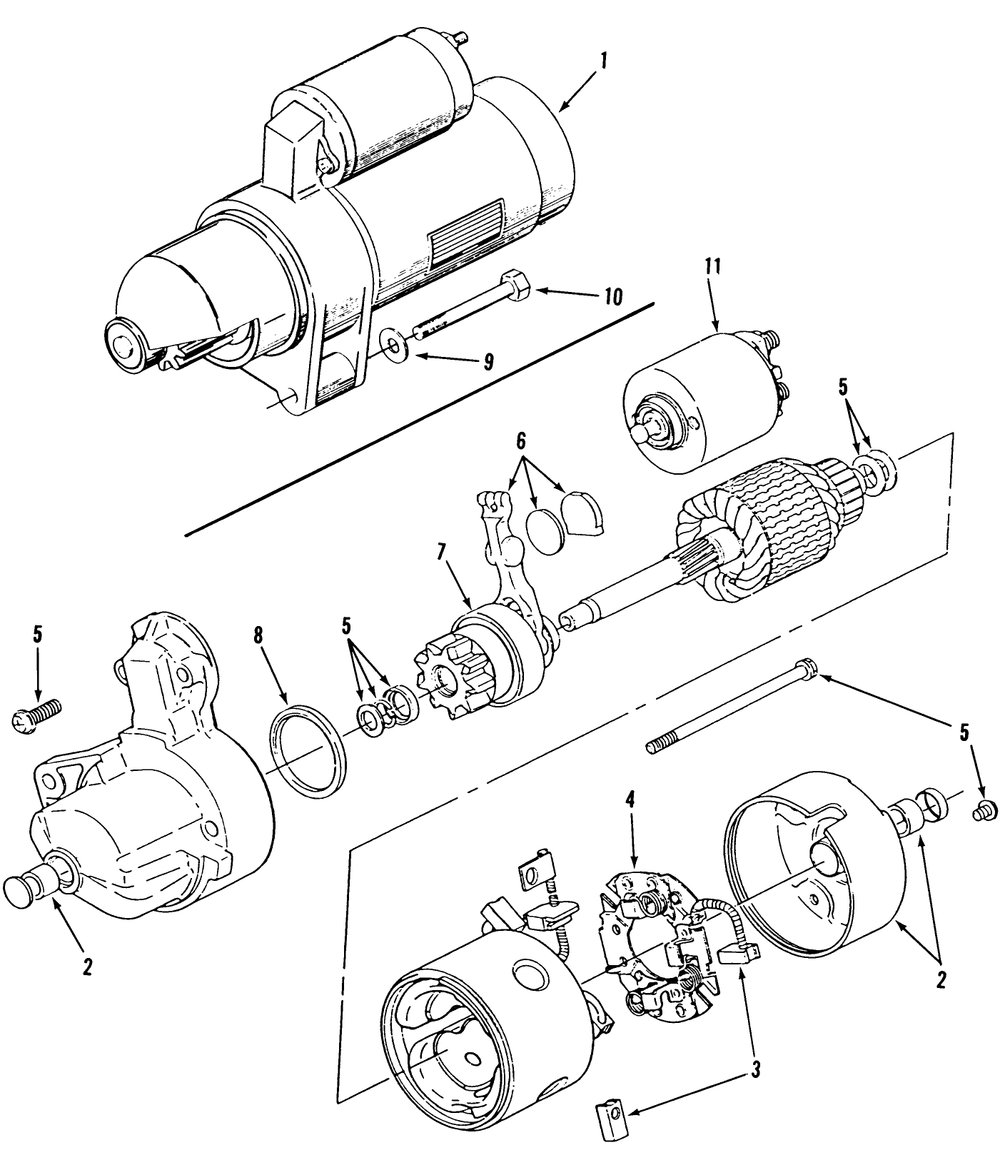 Section 10-Starter Diagram and Parts List for Y1-16OE01  Toro Lawn Tractor