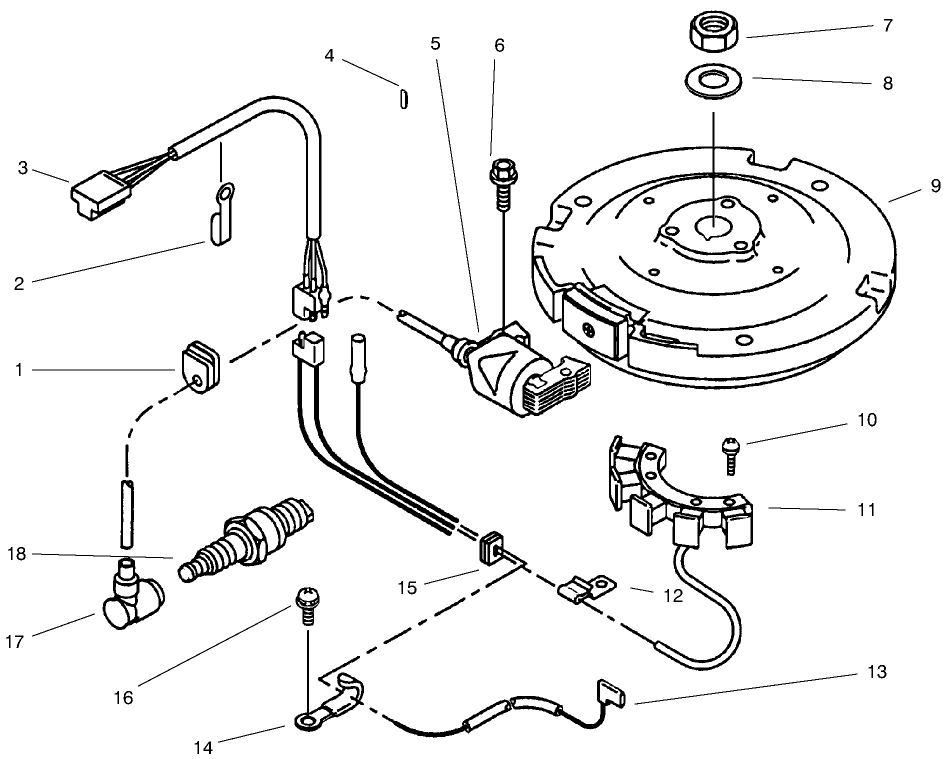 Electric Equipment Diagram and Parts List for 30165 990001 - 999999 Toro Lawn Tractor Accessories