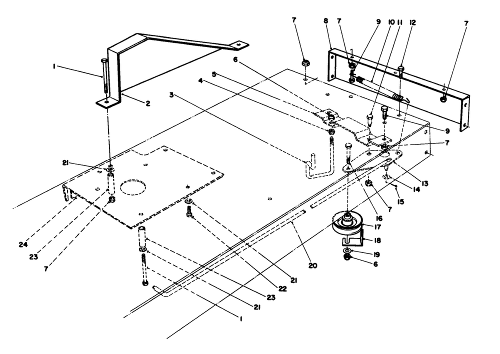 Traction Assembly Diagram and Parts List for 56138 6000001 - 6999999 Toro Lawn Tractor
