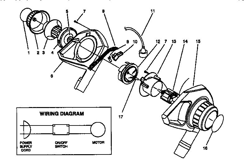 Blower Assembly Diagram and Parts List for 51547 39015000 & UP Toro Leaf Blower / Vacuum