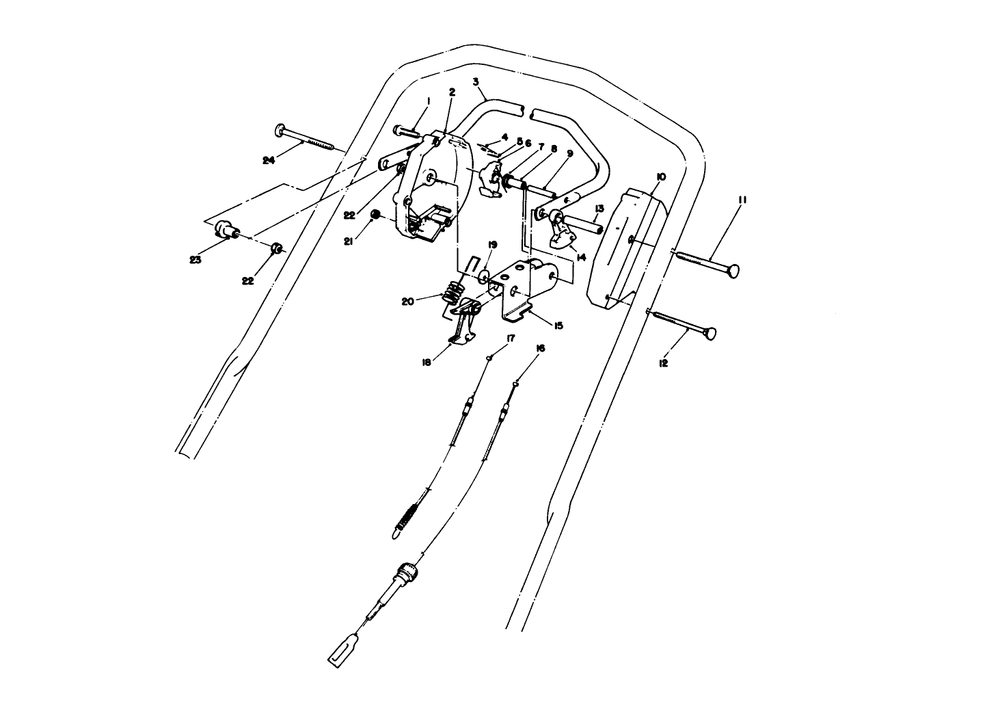 Traction Control Assembly Diagram and Parts List for 20622C 8000001 - 8999999 Toro Lawn Mower