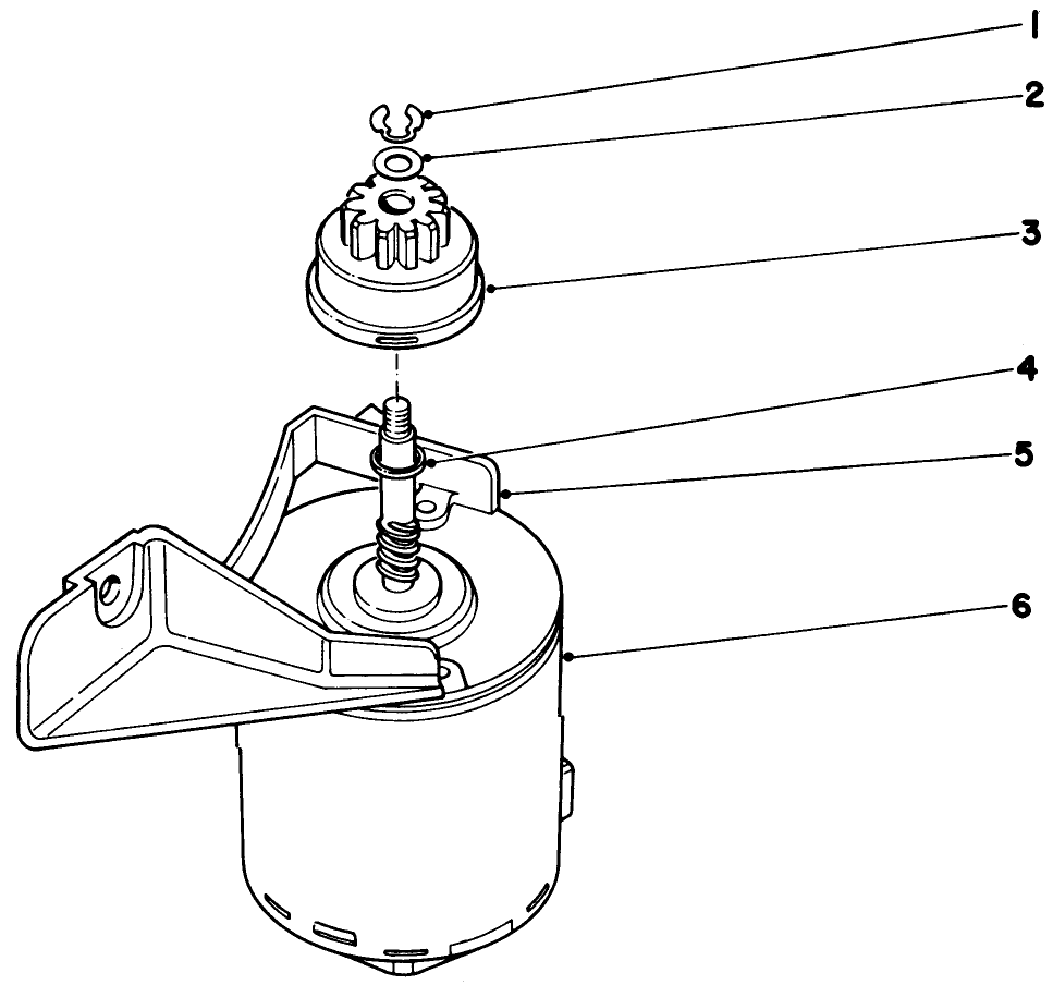 Starter Motor Diagram and Parts List for 20715 0000001 - 0999999 Toro Lawn Mower