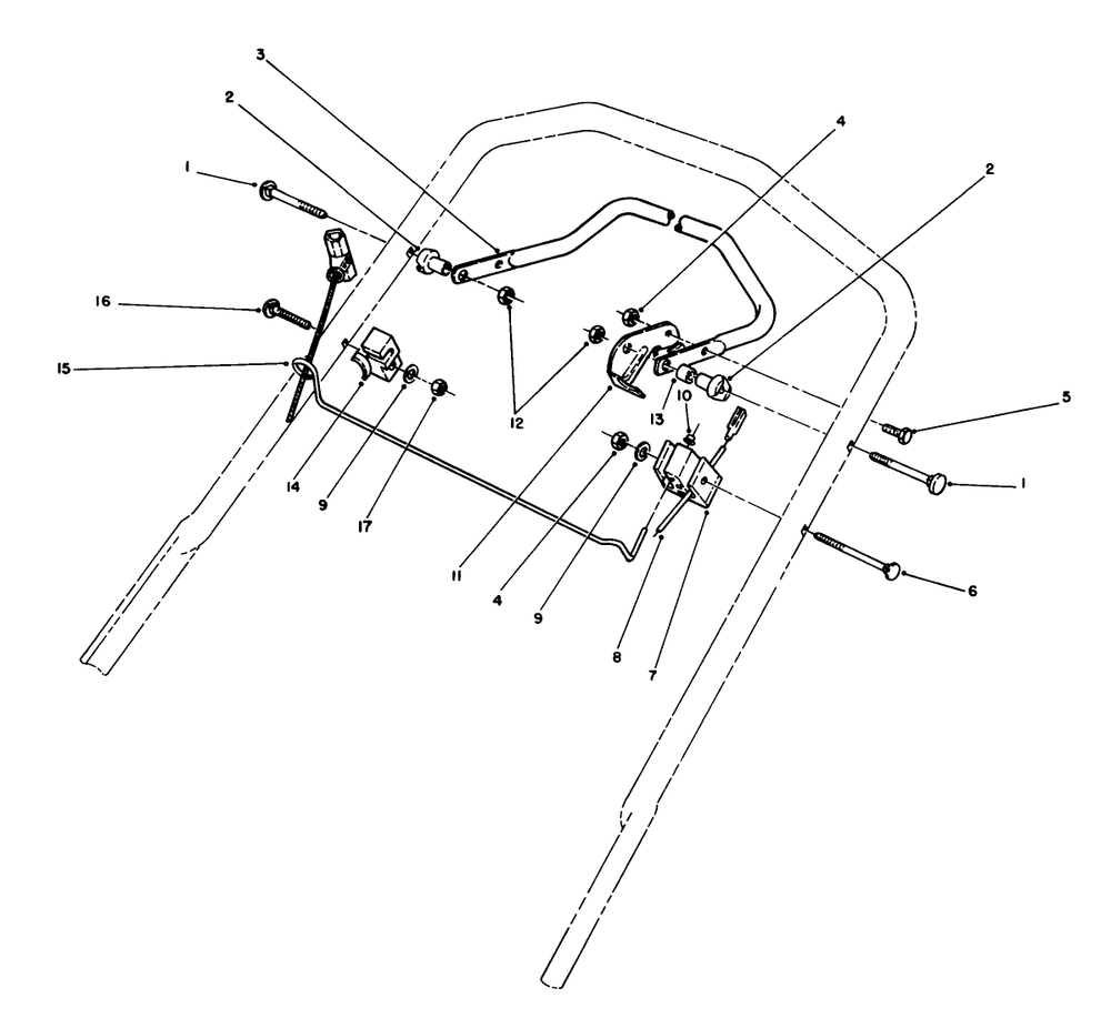 Control Assembly Diagram and Parts List for 20526C 9000001 - 9999999 Toro Lawn Mower