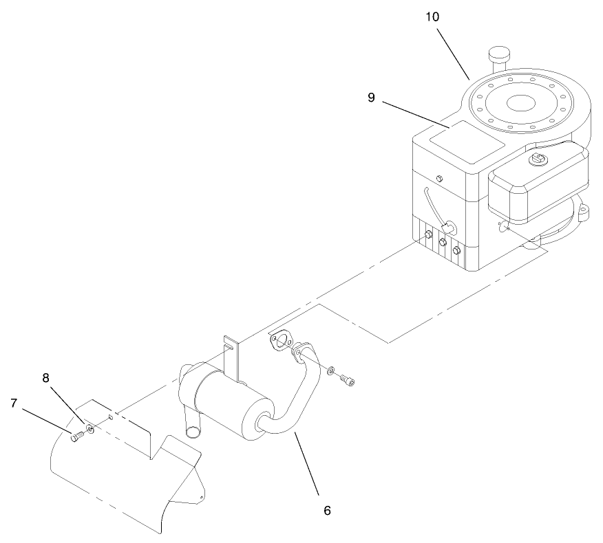 Engine Assembly Diagram and Parts List for 71208 7900001 - 7999999 Toro Lawn Tractor