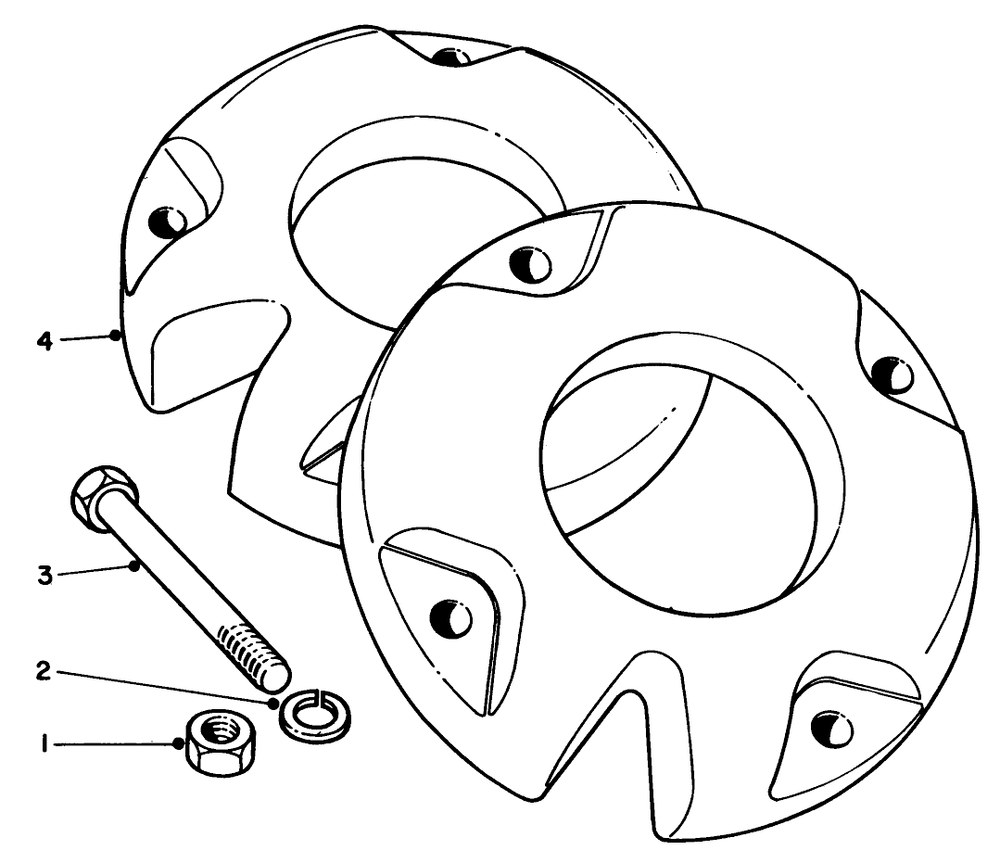 Wheel Weights Model No. 11-0440 (Optional) Diagram and Parts List for 30773 30001 - 30569 Toro Lawn Tractor Accessories