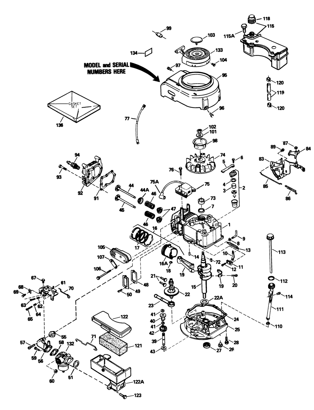 Engine Model No. Tvs105-53108f Diagram and Parts List for 20531 8000001 - 8999999 Toro Lawn Mower