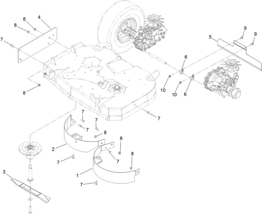Recycler Assembly Diagram and Parts List for 140-1913  Toro Lawn Mower