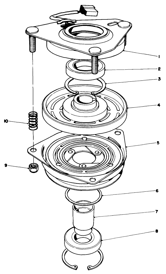 Clutch Assembly No. 54-3200 Diagram and Parts List for 30113 6000001 - 6999999 Toro Lawn Tractor Accessories