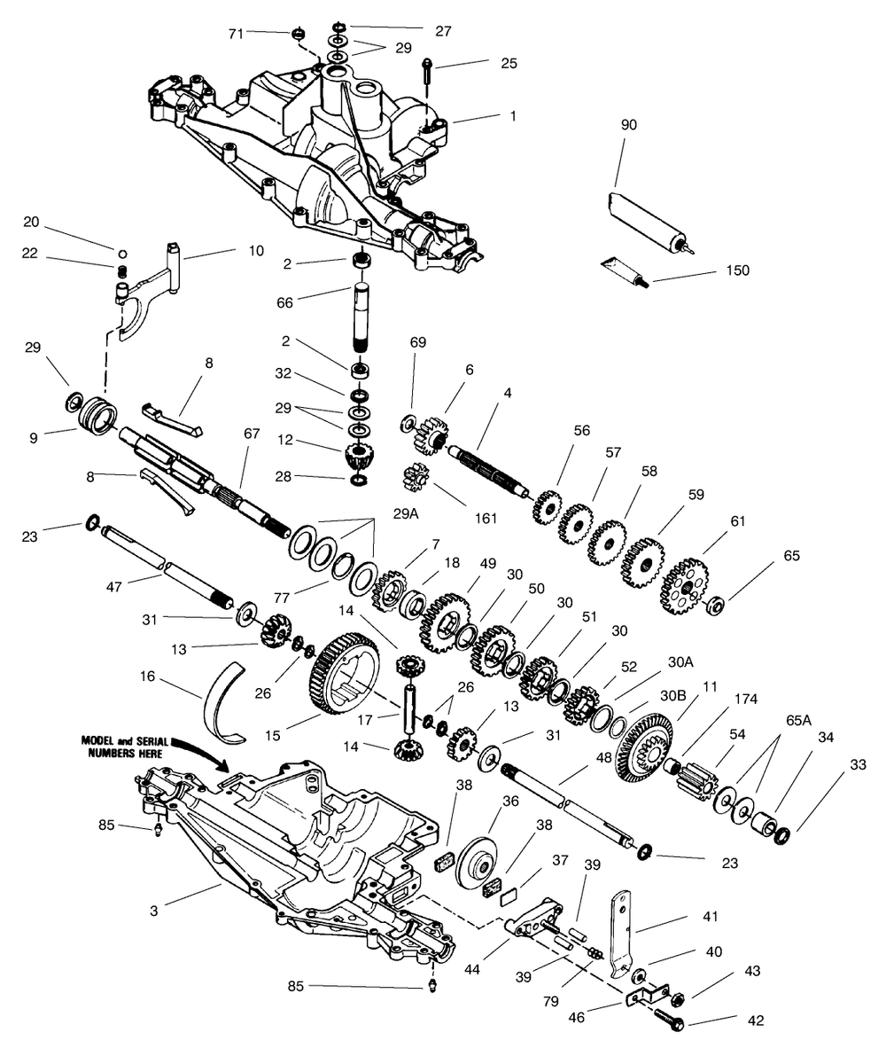 Peerless Transaxle Model No. 915-019 Diagram and Parts List for 70084 8900001 - 8999999 Toro Lawn Tractor